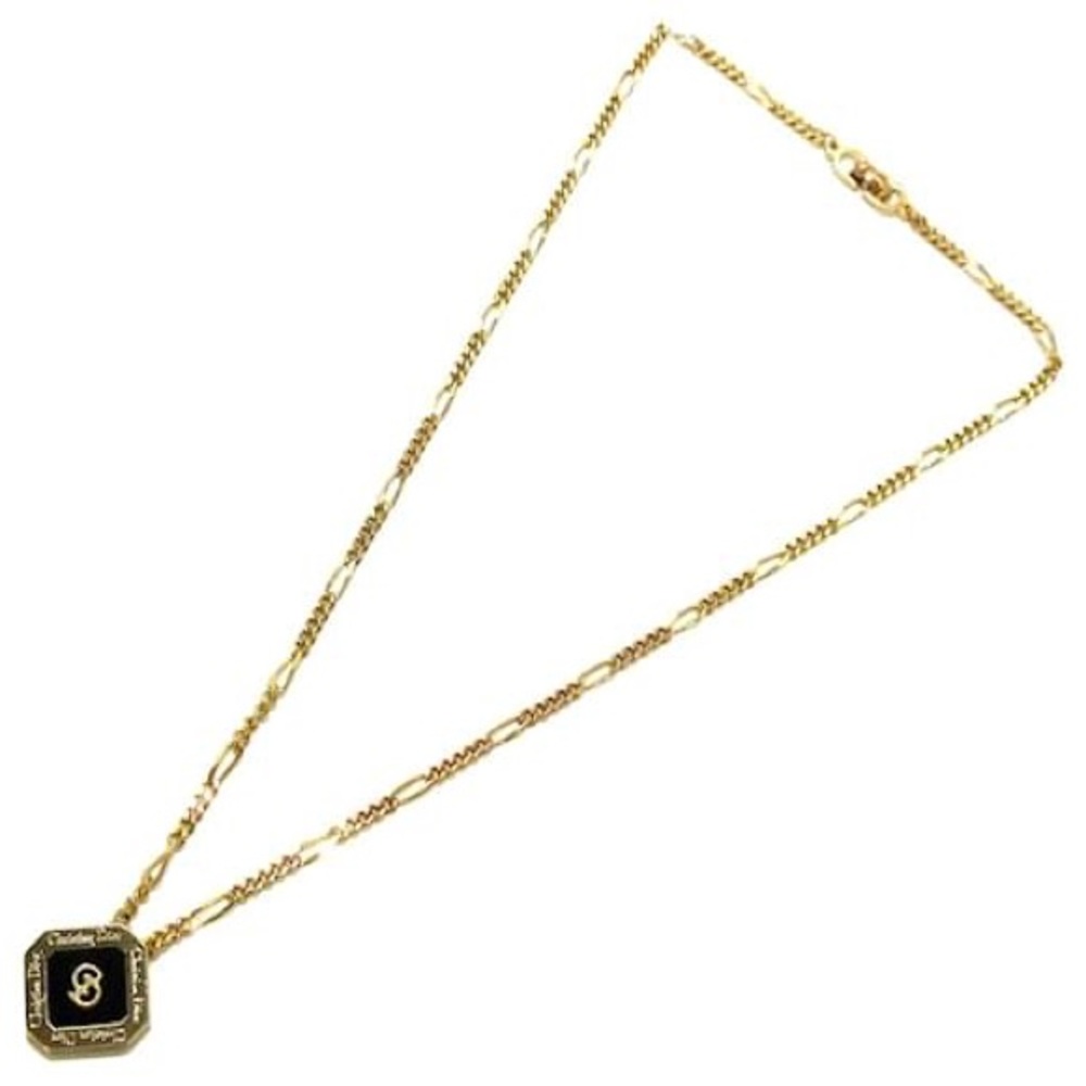 💎 CHRISTIAN DIOR Gold Charm Pendant & Chain Autthentic!